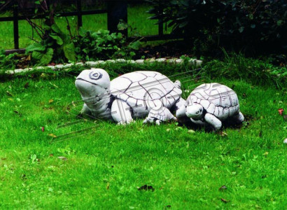 Garten Dekoration Schildkröte Terrasse Stein Figuren Figur Deko Statue